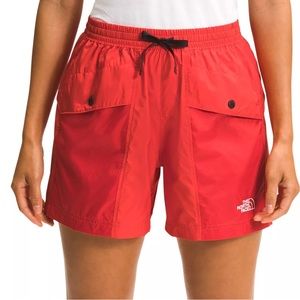 NEW WITH TAGS The North Face Women's TNF Outline Shorts RED XS